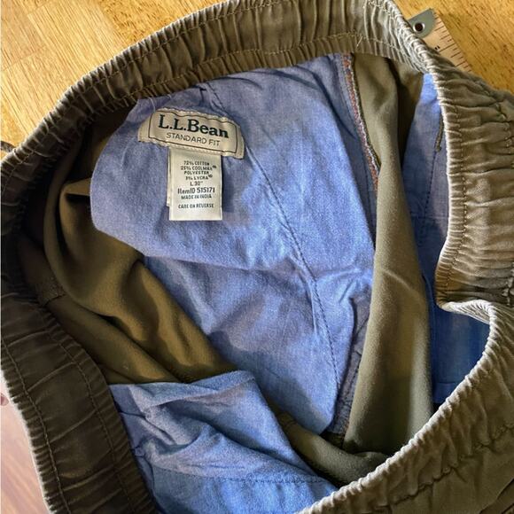 L.L. Bean Men's Comfort Stretch Dock Pants Standard Fit Straight Leg Size 34x30 - Picture 9 of 12